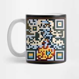 RickRoll QR Code Abstract Block Painting Mug